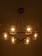 Люстра 07377/6, 6×40 Вт, E27, чёрная  (артикул 10987875)  большой выбор товаров оптом и в розницу по низким ценам с доставкой