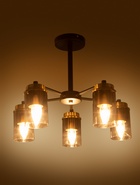 Люстра 74662/5, 5×40 Вт, E14, основание чёрное  (артикул 10987877)  большой выбор товаров оптом и в розницу по низким ценам с доставкой