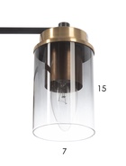 Люстра 74662/5, 5×40 Вт, E14, основание чёрное  (артикул 10987877)  большой выбор товаров оптом и в розницу по низким ценам с доставкой