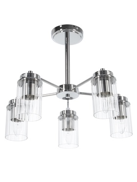 Люстра 74663/5, 5×40 Вт, E14, цвет хром
