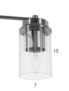 Люстра 74663/5, 5×40 Вт, E14, цвет хром  (артикул 10987878)  большой выбор товаров оптом и в розницу по низким ценам с доставкой