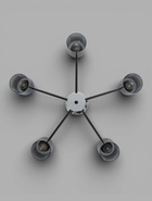 Люстра 74677/5, 5×40 Вт, E14, цвет хром, чёрный - Фото 4