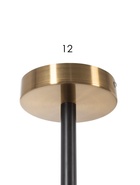 Люстра 74677/5, 5×40 Вт, E14, основание медное, чёрная - Фото 5