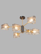 Люстра N5254/6, 6×40 Вт, E27, цвет чёрный, медный  (артикул 10987882)  большой выбор товаров оптом и в розницу по низким ценам с доставкой