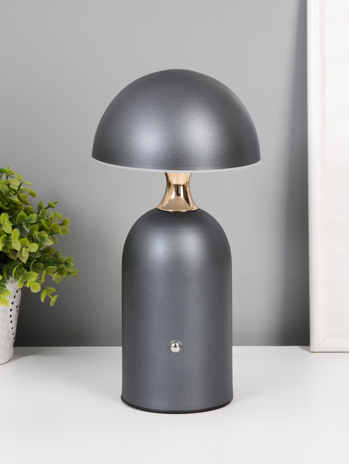 Настольная лампа LED «Умбо», 2 Вт, 6000K, серая - Фото 1