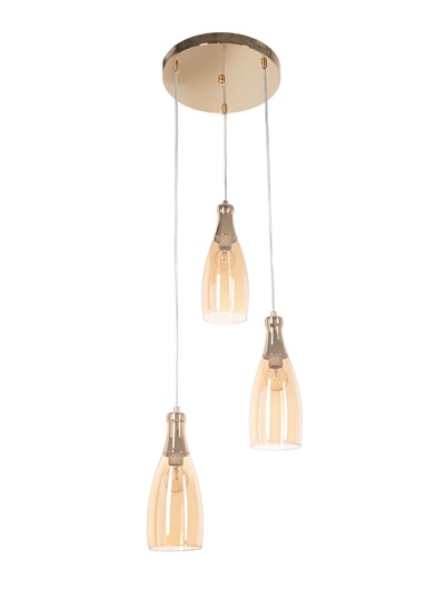 Светильник подвесной 06979/3HQ, 3×40 Вт, E14, золотистый