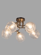 Люстра 11295-9/5, 5×60 Вт, E27, чёрная, золотистая  (артикул 10987892)  большой выбор товаров оптом и в розницу по низким ценам с доставкой