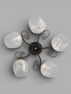 Люстра 11295-9/5, 5×60 Вт, E27, чёрная, золотистая  (артикул 10987892)  большой выбор товаров оптом и в розницу по низким ценам с доставкой