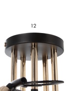 Люстра 11295-9/5, 5×60 Вт, E27, чёрная, золотистая  (артикул 10987892)  большой выбор товаров оптом и в розницу по низким ценам с доставкой