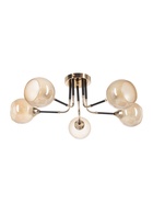 Люстра A4046/5, 5×60 Вт, E27, чёрная, золотистая  (артикул 10987893)  большой выбор товаров оптом и в розницу по низким ценам с доставкой