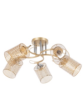 Люстра XA1322B/5, 5×60 Вт, E27, цвет золото, хром