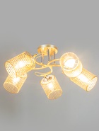 Люстра XA1322B/5, 5×60 Вт, E27, цвет золото, хром  (артикул 10987896)  большой выбор товаров оптом и в розницу по низким ценам с доставкой