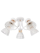 Люстра XA1579/5, 5×60 Вт, E27, золотисто-белая  (артикул 10987897)  большой выбор товаров оптом и в розницу по низким ценам с доставкой