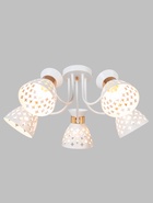 Люстра XA1579/5, 5×60 Вт, E27, золотисто-белая  (артикул 10987897)  большой выбор товаров оптом и в розницу по низким ценам с доставкой