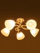 Люстра XA1601/5, 5×60 Вт, E27, белая  (артикул 10987899)  большой выбор товаров оптом и в розницу по низким ценам с доставкой