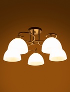 Люстра XA1635/5, 5×60 Вт, E27, цвет чёрный хром  (артикул 10987906)  большой выбор товаров оптом и в розницу по низким ценам с доставкой