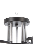 Люстра XA1635/5, 5×60 Вт, E27, цвет чёрный хром  (артикул 10987906)  большой выбор товаров оптом и в розницу по низким ценам с доставкой