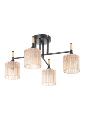 Люстра XA1689B/4, 4×60 Вт, E27, чёрная