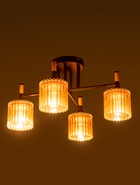 Люстра XA1689B/4, 4×60 Вт, E27, чёрная  (артикул 10987909)  большой выбор товаров оптом и в розницу по низким ценам с доставкой