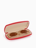 УЦЕНКА Футляр для очков на хлопушке, размер 16×6.5×3.5 см, красный - Фото 6