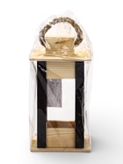 Фонарь декоративный, 9×9×18 см, деревянный, цвет натуральный с чёрным - Фото 4