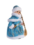 УЦЕНКА Снегурочка «Голубая шубка, с посохом» с подсветкой, двигается, 30 см, голубой - Фото 5