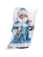 УЦЕНКА Снегурочка «Голубая шубка, с посохом» с подсветкой, двигается, 30 см, голубой - Фото 7