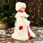 УЦЕНКА Снегурочка «В текстурной шубке» 32 см, белый - Фото 2