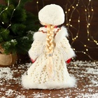 УЦЕНКА Снегурочка «В текстурной шубке» 32 см, белый - Фото 3