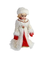 УЦЕНКА Снегурочка «В текстурной шубке» 32 см, белый - Фото 6