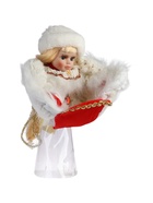 УЦЕНКА Снегурочка «В текстурной шубке» 32 см, белый - Фото 7