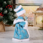 УЦЕНКА Снегурочка "Кристалл голубая" двигается, 28 см - Фото 3