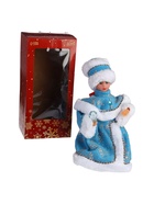 УЦЕНКА Снегурочка "Кристалл голубая" двигается, 28 см - Фото 5