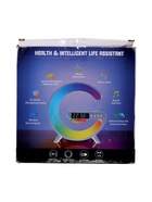 УЦЕНКА Портативная колонка- ночник G63, 15 Вт колонка, 15 W зарядка, 1800 мАч, подсветка, белая 1 - Фото 3