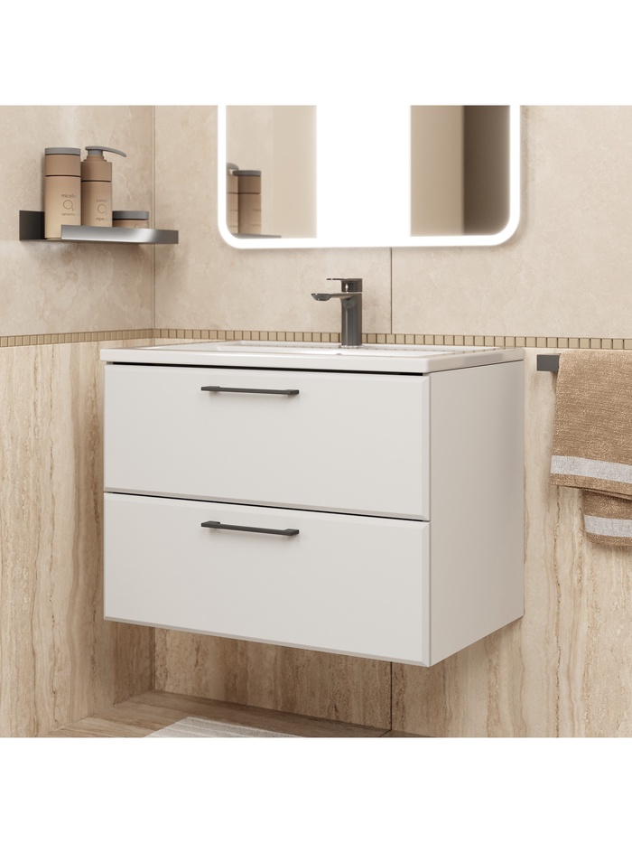 Тумба подвесная Uperwood, под раковину Uperwood Foster New 80, цвет белый