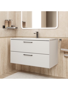 Тумба подвесная Uperwood, под раковину Uperwood Foster New 90 см, цвет белый 10994192