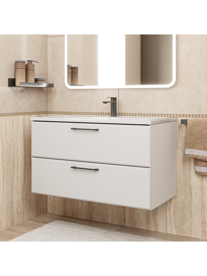 Тумба подвесная Uperwood, под раковину Uperwood Foster New 100, цвет белый