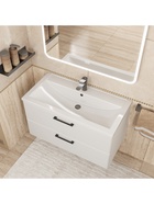 Тумба подвесная Uperwood, под раковину Uperwood Foster New 90 см, цвет белый 10994192