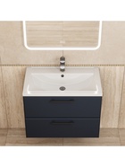 Тумба подвесная Uperwood, под раковину Uperwood Foster New 70 см, цвет черный  (артикул 10994195)  большой выбор товаров оптом и в розницу по низким ценам с доставкой