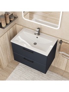 Тумба подвесная Uperwood, под раковину Uperwood Foster New 70 см, цвет черный  (артикул 10994195)  большой выбор товаров оптом и в розницу по низким ценам с доставкой