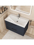 Тумба подвесная Uperwood, под раковину Uperwood Foster New 80 см, цвет черный  (артикул 10994196)  большой выбор товаров оптом и в розницу по низким ценам с доставкой