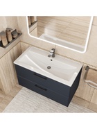 Тумба подвесная Uperwood, под раковину Uperwood Foster New 90 см, цвет черный 10994197