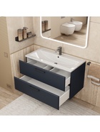 Тумба подвесная Uperwood, под раковину Uperwood Foster New 90 см, цвет черный 10994197