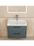 Тумба подвесная Uperwood, под раковину Uperwood Foster New 60 см, цвет серый графит 10994199