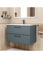 Тумба подвесная Uperwood, под раковину Uperwood Foster New 80 см, цвет серый графит 10994202