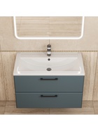 Тумба подвесная Uperwood, под раковину Uperwood Foster New 80 см, цвет серый графит 10994202