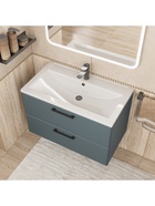 Тумба подвесная Uperwood, под раковину Uperwood Foster New 80 см, цвет серый графит 10994202