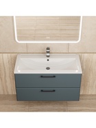 Тумба подвесная Uperwood, под раковину Uperwood Foster New 90 см, цвет серый графит 10994203