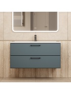 Тумба подвесная Uperwood, под раковину Uperwood Foster New 100 см, цвет серый графит 10994204