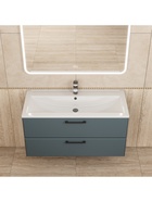 Тумба подвесная Uperwood, под раковину Uperwood Foster New 100 см, цвет серый графит 10994204